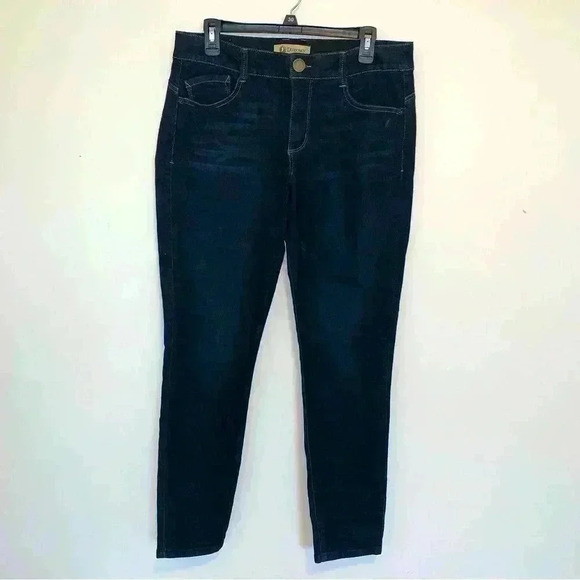 Women’s Democracy “Ab” Technology Dark Wash Skinny Pull On Jeans Size 12 - Picture 1 of 12